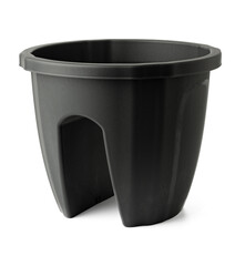 Plastic pot for house plants isolated on white