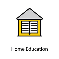 Home education icon design stock illustration