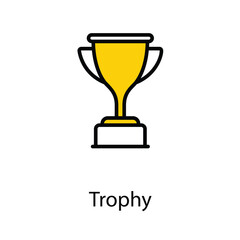 Trophy icon design stock illustration
