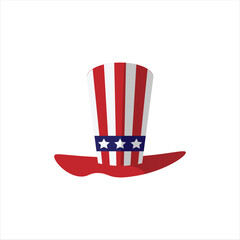 American Flag Patterned Hat