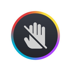 Fototapeta premium Do Not Touch - Pictogram (icon) 