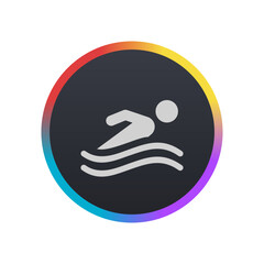 Swimming - Pictogram (icon) 