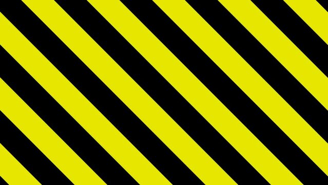 黄色と黒の警戒色のアニメーション