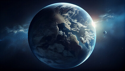 Obraz na płótnie Canvas View of the planet.generative ai
