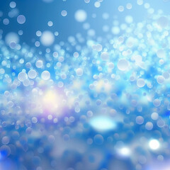 Abstract background bokeh or blurred background with beautiful blue color