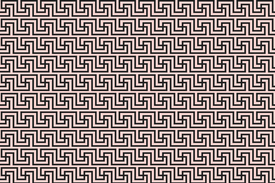 Greek key Versace pattern design with geometric shapes background 