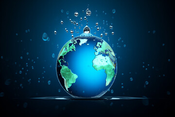 Fototapeta na wymiar World water day concept. Generative ai.
