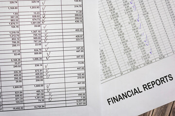 Obraz premium Close up financial statement report, monthly book, bank account, savings book, saving money