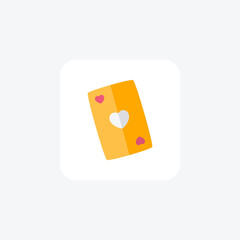 Card, decoration, fully editable vector fill icon

