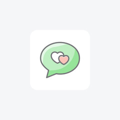 Communication, message fully editable vector line icon

