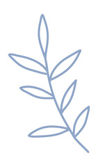 Botanical leaf branch