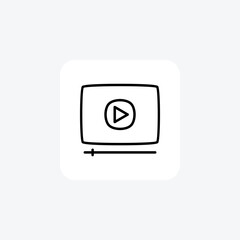 Marketing, video fully editable vector fill icon

