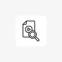 Searching icon fully editable vector fill icon

