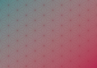 和柄パターン 麻の葉文様 背景素材