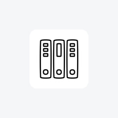 Browser, user fully editable vector fill icon

