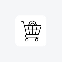Business, shop fully editable vector fill icon

