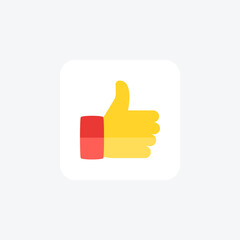 Dislike, favorite fully editable vector fill icon

