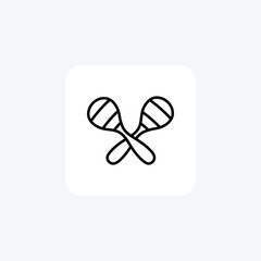 Cinco de mayo, mexican holiday fully editable vector fill icon

