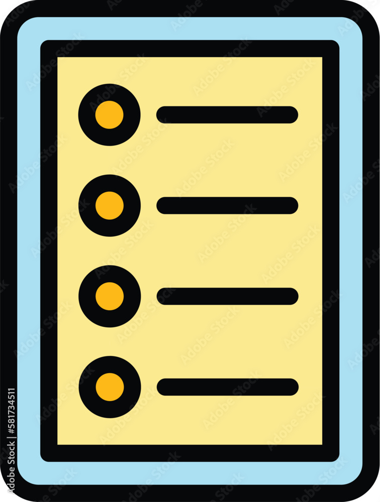 Poster clipboard task schedule icon. outline clipboard task schedule vector icon for web design isolated on