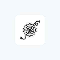 Rakshan Bandhan, Rakshan fully editable vector fill icon

