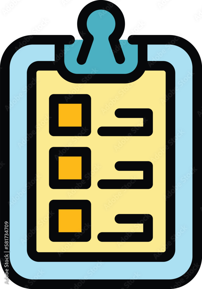 Poster clipboard work task icon. outline clipboard work task vector icon for web design isolated on white b