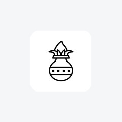 Ugadi fully editable vector icon

