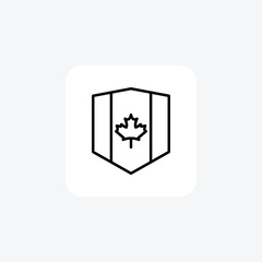 Canada day fully editable vector icon

