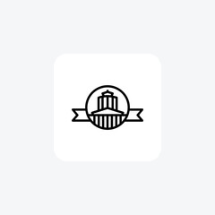 Statehood day fully editable vector icon

