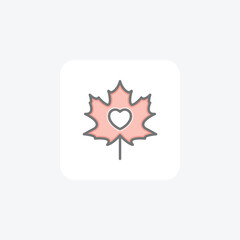 Victoria day fully editable vector icon

