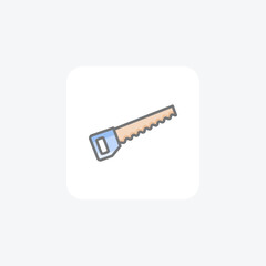 Blade, carpenter fully editable vector fill icon

