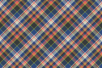 Seamless pattern of scottish tartan plaid. Repeatable background with check fabric texture. Vector backdrop striped textile print.