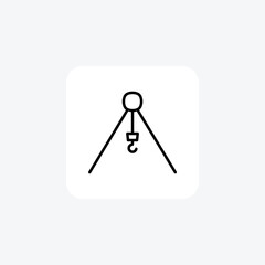 Tool, square fully editable vector fill icon

