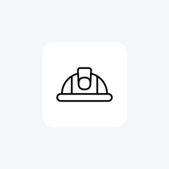 Helmet, foreman fully editable vector fill icon

