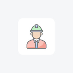 Building, construction fully editable vector fill icon

