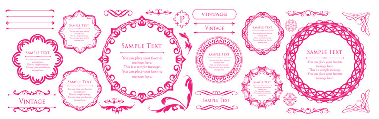 桜や春をイメージしたフレームデザイン