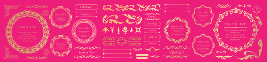 桜や春をイメージしたフレームデザイン