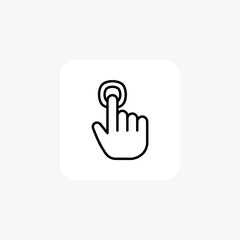Interactive, touch fully editable vector flat icon

