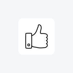 Finger, interaction, fully editable vector flat icon 
