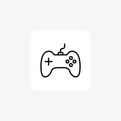 Game, play fully editable vector flat icon

