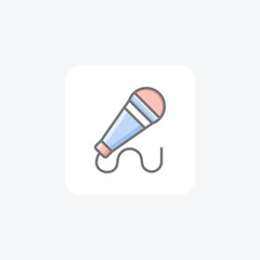 Mice, microphone icon fully editable vector icon

