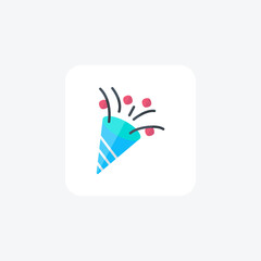 Birthday, celebration fully editable vector icon

