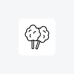 Candy, cotton candy fully editable vector icon

