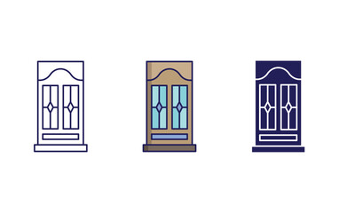 Fototapeta premium Door vector icon