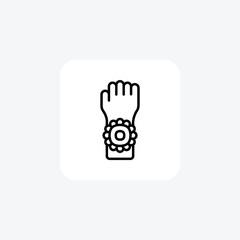 Obraz premium Raksha bandhan fully editable vector icon