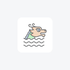 Duanwu festival fully editable vector icon

