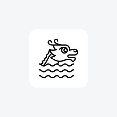 Duanwu festival fully editable vector icon

