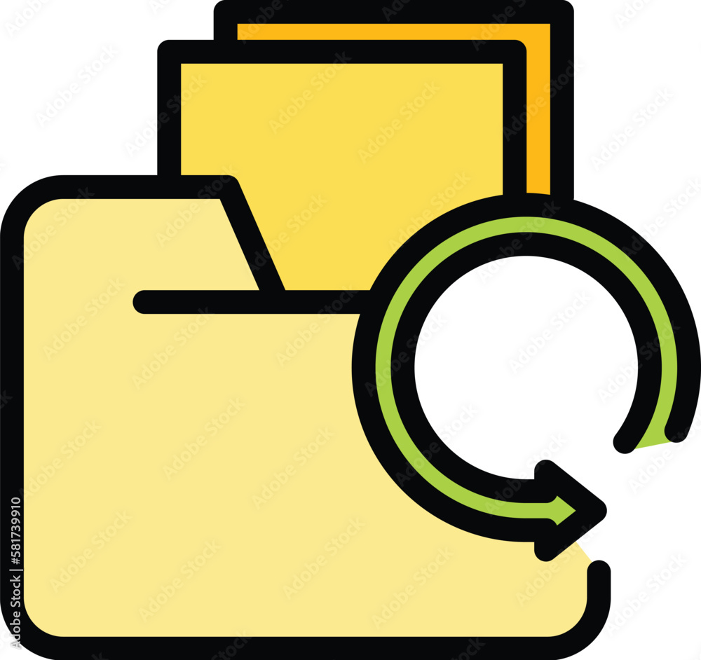 Poster archive backup icon. outline archive backup vector icon for web design isolated on white background 