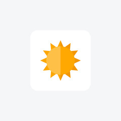 Sunlight fully editable vector icon

