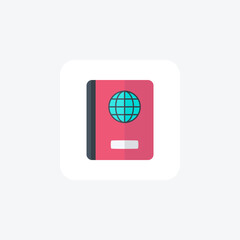 Global book icon fully editable vector icon

