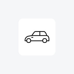 Transport car fully editable vector icon

